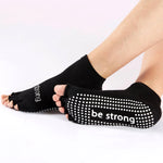 Half Toe BE STRONG Grip Socks WOMEN
